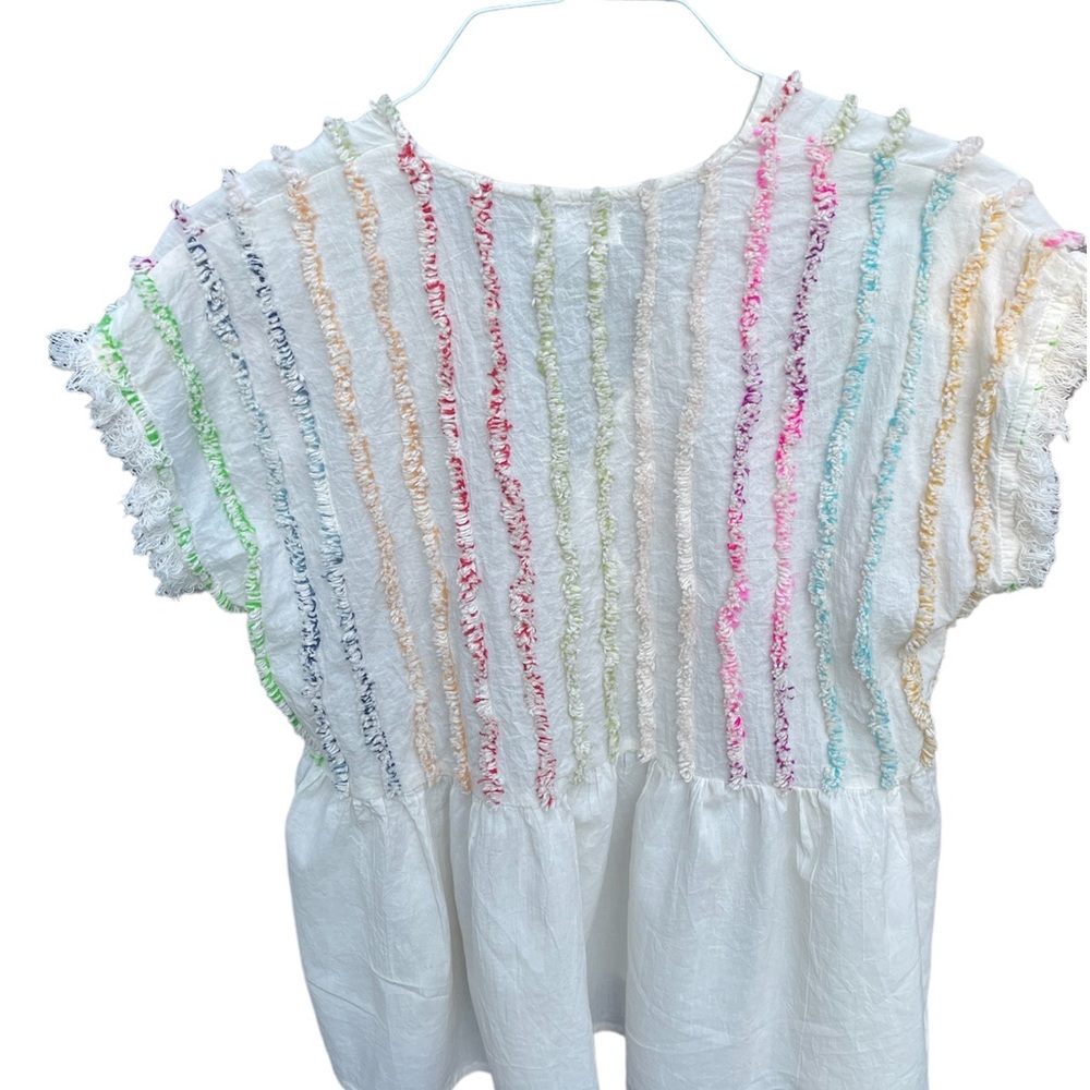 Thml Colorful Fringe Top Size: Small - image 3